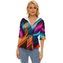 Abstract Art Artwork Lightweight Drawstring Hooded Top View1