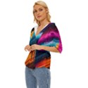 Abstract Art Artwork Lightweight Drawstring Hooded Top View2