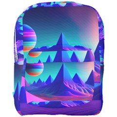 Fantasy Universe Art Wallpaper Artwork Full Print Backpack by Uceng
