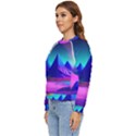 Fantasy Universe Art Wallpaper Artwork Women s Long Sleeve Raglan Tee View2