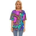 Abstract Art Psychedelic Experimental Oversized Basic Tee View1