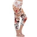 Sakura Flowers Flower Pink Blossom Spring Capri Winter Leggings  View3