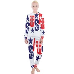 Usa Stars Fourth Of July Symbol America Usa Stars Women s Lounge Set by Wegoenart