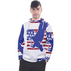 Usa Flag Eagle Symbol American Bald Eagle Country Men s Pullover Hoodie by Wegoenart