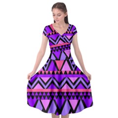 Seamless-181 Cap Sleeve Wrap Front Dress by nateshop