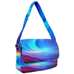 Art Fantasy Painting Colorful Pattern Design Courier Bag by Ravend
