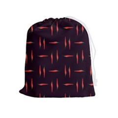 Hot Peppers Drawstring Pouch (xl) by SychEva