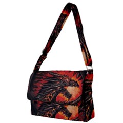 Dragon Full Print Messenger Bag (l) by Salman4z