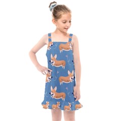 Corgi Patterns Kids  Overall Dress by Salman4z