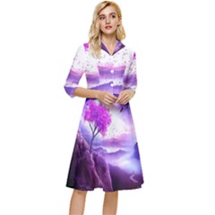 Fantasy World Classy Knee Length Dress by Salman4z