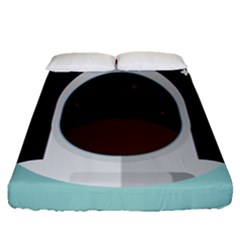 Astronaut Space Astronomy Universe Fitted Sheet (queen Size) by Salman4z
