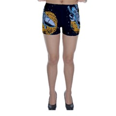 Astronaut Planet Space Science Skinny Shorts by Salman4z