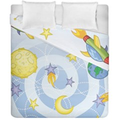 Science Fiction Outer Space Duvet Cover Double Side (california King Size) by Salman4z