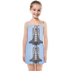 Rocket Shuttle Spaceship Science Kids  Summer Sun Dress by Salman4z