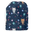 Cute Astronaut Cat With Star Galaxy Elements Seamless Pattern Drawstring Pouch (3XL) View2
