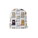 Cat Kitten Seamless Pattern Drawstring Pouch (Medium) View2