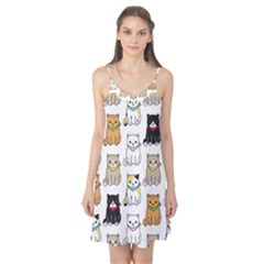 Cat Kitten Seamless Pattern Camis Nightgown  by Salman4z