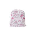 Cute-girly-seamless-pattern Drawstring Pouch (Small) View2