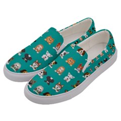 Different-type-vector-cartoon-dog-faces Men s Canvas Slip Ons by Salman4z