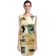 Egyptian-flat-style-icons Classic Sleeveless Midi Dress by Salman4z