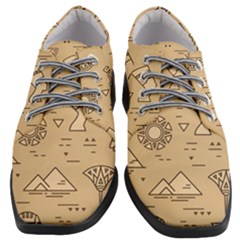 Egyptian-seamless-pattern-symbols-landmarks-signs-egypt Women Heeled Oxford Shoes by Salman4z