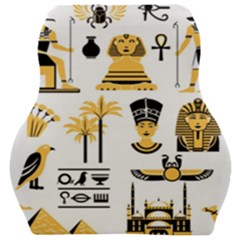 Egypt-symbols-decorative-icons-set Car Seat Velour Cushion  by Salman4z