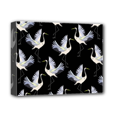 Crane Pattern Deluxe Canvas 14  X 11  (stretched) by Salman4z