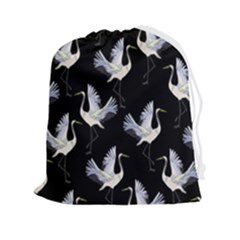 Crane Pattern Drawstring Pouch (2xl) by Salman4z