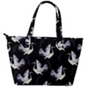 Crane Pattern Back Pocket Shoulder Bag  View2