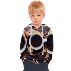 Coffee Cafe Espresso Drink Beverage Kids  Overhead Hoodie by Ravend