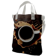 Coffee Cafe Espresso Drink Beverage Canvas Messenger Bag by Ravend
