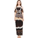 Coffee Cafe Espresso Drink Beverage Draped Sleeveless Chiffon Jumpsuit View1