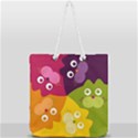 Colorful Cats Full Print Rope Handle Tote (Large) View1