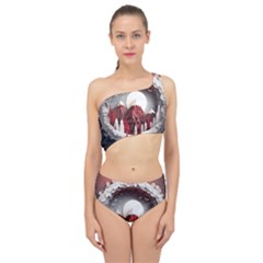 Christmas Wreath Winter Festive Season Nature Spliced Up Two Piece Swimsuit by Ravend
