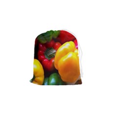 Colorful Capsicum Drawstring Pouch (small) by Sparkle