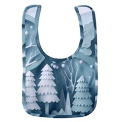 Background Christmas Winter Holiday Background Baby Bib by Ravend