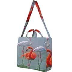 Birds Square Shoulder Tote Bag by Sparkle