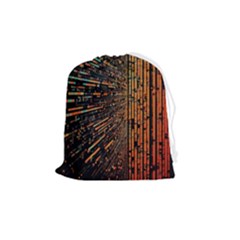 Data Abstract Abstract Background Background Drawstring Pouch (medium) by Ravend