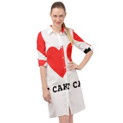 I Love Hot Cakes Long Sleeve Mini Shirt Dress by ilovewhateva
