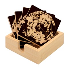 Science Fiction Background Fantasy Bamboo Coaster Set by danenraven