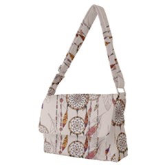 Coloured-dreamcatcher-background Full Print Messenger Bag (m) by Salman4z