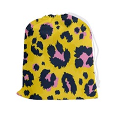 Leopard-print-seamless-pattern Drawstring Pouch (2xl) by Salman4z