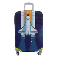 Spaceship-milkyway-galaxy Luggage Cover (small) by Salman4z