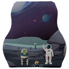 Alien-astronaut-scene Car Seat Velour Cushion  by Salman4z