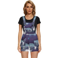 Alien-astronaut-scene Short Overalls by Salman4z