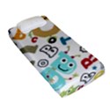 Seamless-pattern-vector-with-funny-robots-cartoon Fitted Sheet (Single Size) View2