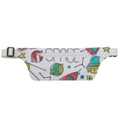 Space-cosmos-seamless-pattern-seamless-pattern-doodle-style Active Waist Bag by Salman4z