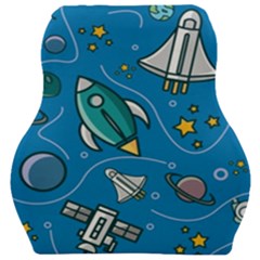 About-space-seamless-pattern Car Seat Velour Cushion  by Salman4z