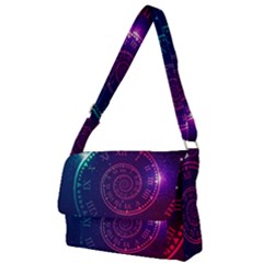 Time-machine Full Print Messenger Bag (l) by Salman4z