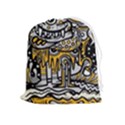 Crazy-abstract-doodle-social-doodle-drawing-style Drawstring Pouch (XL) View1